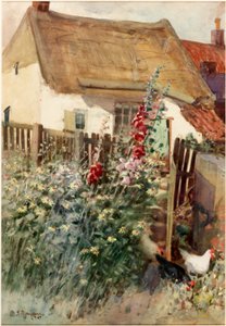 Zahrada (tužka a akvarel na palubě) od David T. Robertson
