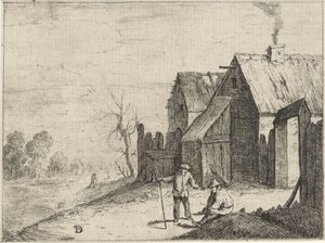 Dva farmáři v rozhovoru od David Teniers (II)