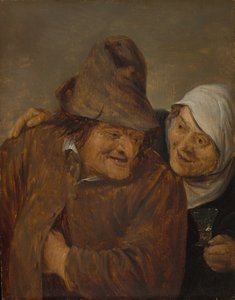 Dva sedláci se sklenkou vína, c. 1645. od David Teniers II