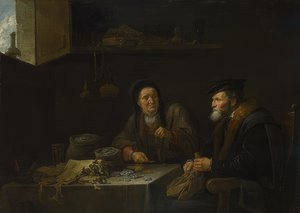 Podobenství o bohatém obilném farmáři. Kolem roku 1648