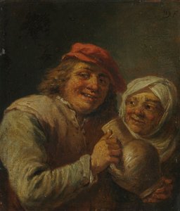 Starý muž a žena, 1700s.