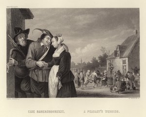 Selská svatba od David Teniers the Younger