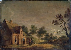 Tavern at Night, 17. století od David Teniers the Younger