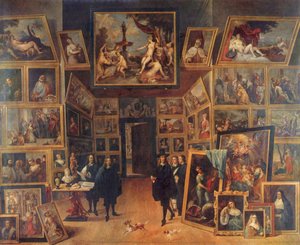 Arcivévoda Leopold Vilém Habsburský (1614-1662) ve své umělecké galerii v Bruselu od David Teniers the Younger