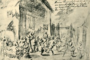 Country tanec, polovina konce 17. století, 1943. od David Teniers the Younger