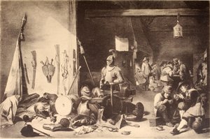 Guardroom od David Teniers the Younger