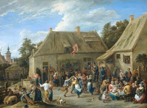 Sedlák Kermis od David Teniers the Younger