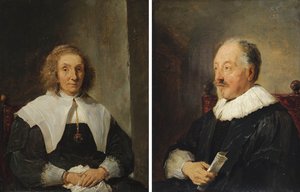Portrét ženy a Portrét muže od David Teniers the Younger