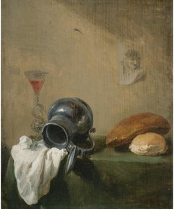 Zátiší s převrženým džbánem od David Teniers the Younger