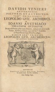Titulní strana Theatrum Pictorium od David Teniers the Younger