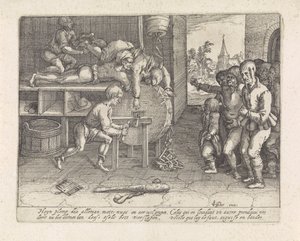 Podvodník trestá skřípání nosu a uší od David Vinckboons (I) (possibly)