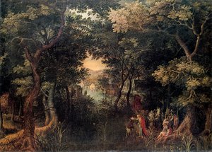 Krajina s apoštolem Filipem křtícím eunucha, 1590-1632