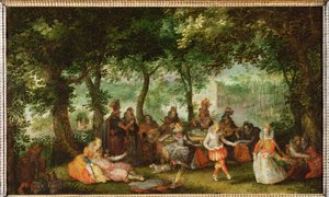 Večírek na venkově od David Vinckeboons