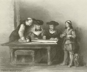 Kolumba v klášteře La Rabida od David Wilkie