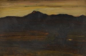 Ben Ledi, západ slunce