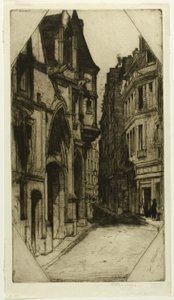 Hôtel de Sens, deska tři z Paris Set od David Young Cameron