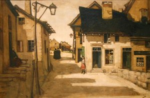 Laroche, Belgie (olej na plátně) od David Young Cameron