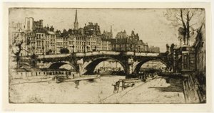 Pont Neuf, první deska z Paris Set od David Young Cameron