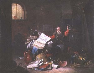 Alchymista od David the Elder Teniers