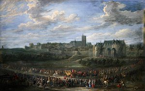 Vchod princezny do Bruselu (olej na plátně) od David Teniers the Younger