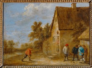 Les Joueurs de boules ... od David the Younger Teniers