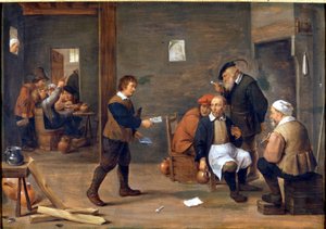 Muži se topí u krbu v bistru od Davida Tenierse (1610 - 1690). Museo del Castello. Milán od David Teniers the Younger