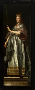 Farní kostel (farní kostel Panny Marie). Interiér. malování. triptický. David Teniers starší. Zadní konec. Christiana. od David Teniers the Younger