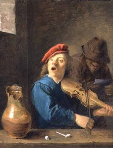 Šumař, 1633 (olej na mědi) od David Teniers the Younger