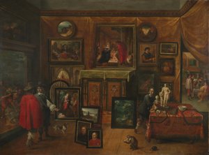 Interiér obrazárny, c.1640 od David Teniers the Younger