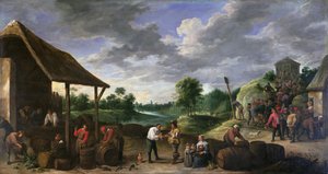 Sklizeň vína od David Teniers the Younger