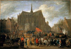 Hra papegai v Bruselu (malba od David Teniers the Younger