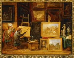 Opičí malíř ... od David the Younger Teniers