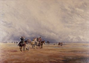Lancaster Sands, Morecambe Bay (Treasures) 1842 (olej na plátně)