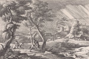 Deska 6: Bouře, 1743. od Davide Antonio Fossati