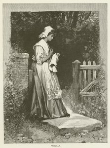 Priscilla (rytina) od Davidson (after) Knowles