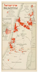 Mapa Palestiny od Davis Trietsch