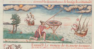 Ilustrace z Prvních děl Jacquese de Vaulxe, pilota v námořnictvu, 1583. od De Vaulx