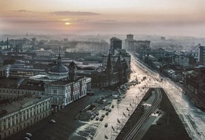 SSSR Moskva Komsomolské náměstí, stanice Leningrad a Jaroslavl