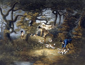 Střelba, deska 1, vyryl R.G. Reeve