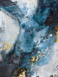 Deep Blue Gold – Abstrakt od Deb Chaney