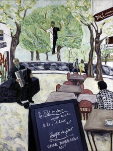 Montmartre, 2017 (akryl na plátně) od Deborah Eve Alastra