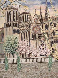 Holubice z Notre Dame, 2018 (akryl na plátně) od Deborah Eve Alastra