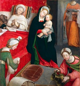 Narození svatého Jana Křtitele, od Defendente Ferrari (1480-cca 1540)