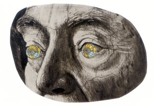 Globe eyes, 2016 (koláž)