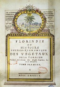 Frontispiece of Florindie aneb Fyzikálně-ekonomická historie rostlin Torride od Delahaye Delahaye