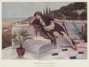 Královna harému (chromolitho)