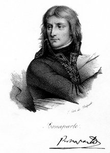 Napoleon Bonaparte jako mladý muž, c 1790, c1830.