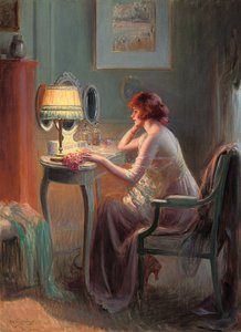 Reflections by Lamplight (olej na plátně)