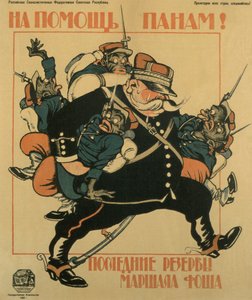 Na pomoc pánví. Poslední rezervy maršála Focha Poster, 1920