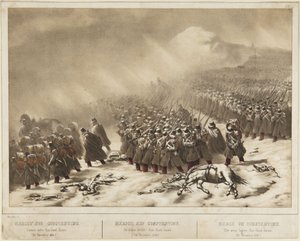 Pochod na Konstantinopol: armáda opouští Raz-Ourd-Zenati (20. listopadu 1836)